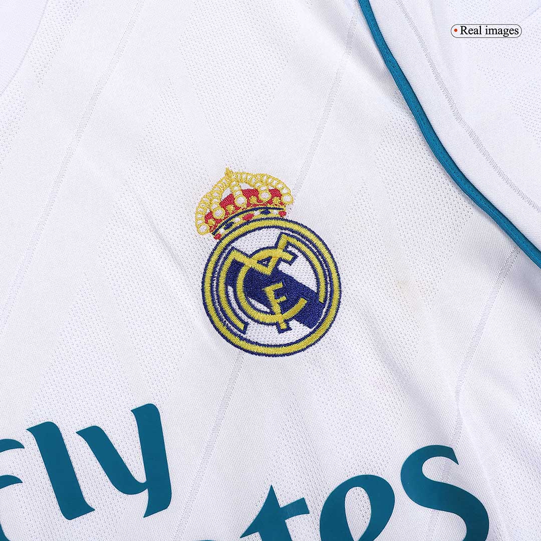 Retro BENZEMA #9 Men's Real Madrid 2017/18 Home Soccer Jersey