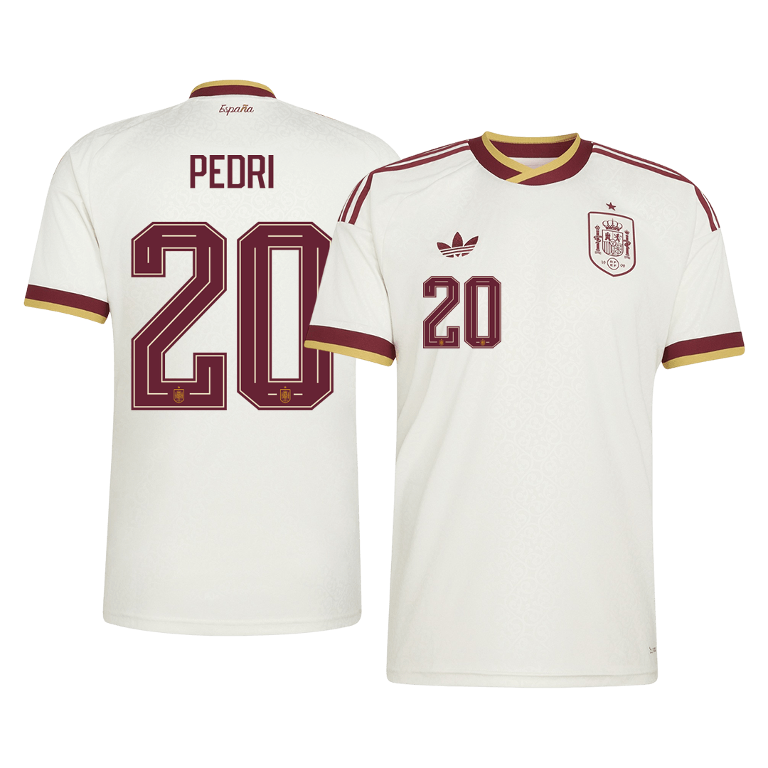 PEDRI #20 Men's Spain World Cup 2026 Away Soccer Jersey
