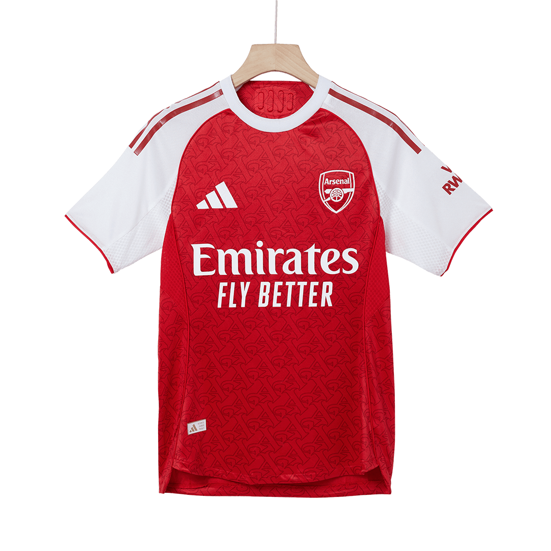 SALIBA #2 Men's Arsenal 2025/26 Player Version Home Soccer Jersey - Slim Fit
