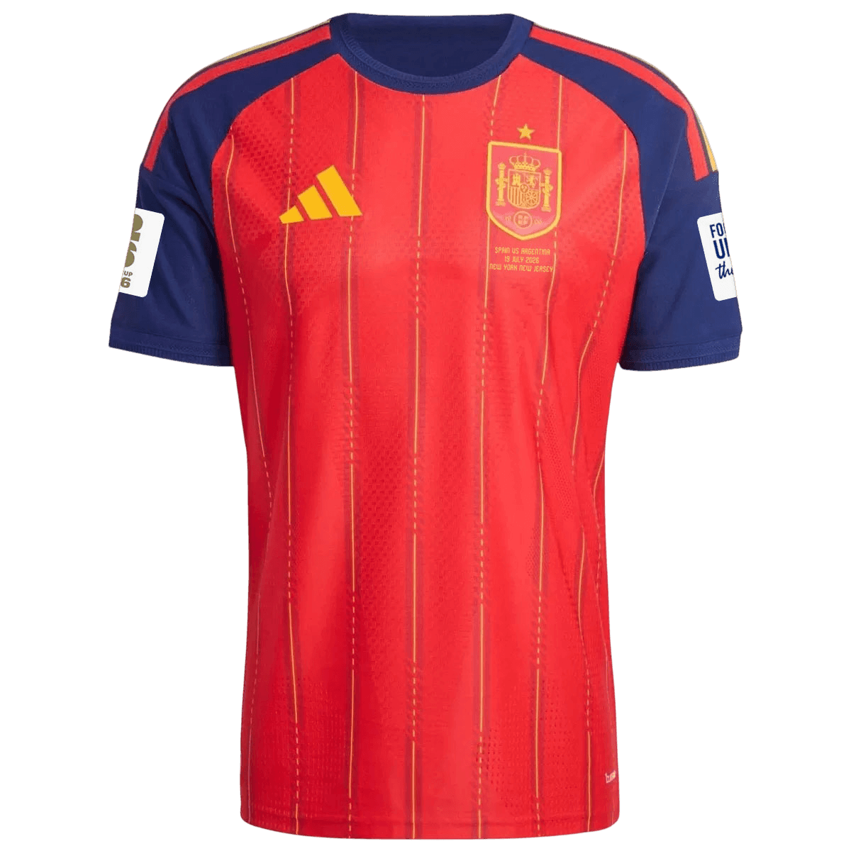 Men's Spain World Cup 2026 Home Soccer Jersey [PREMIUM] - Final Match Edition (With Patches)