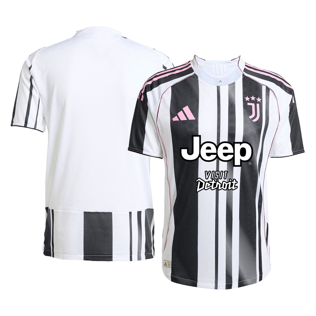 Men's Juventus 2025/26 Player Version Home Soccer Jersey - Slim Fit