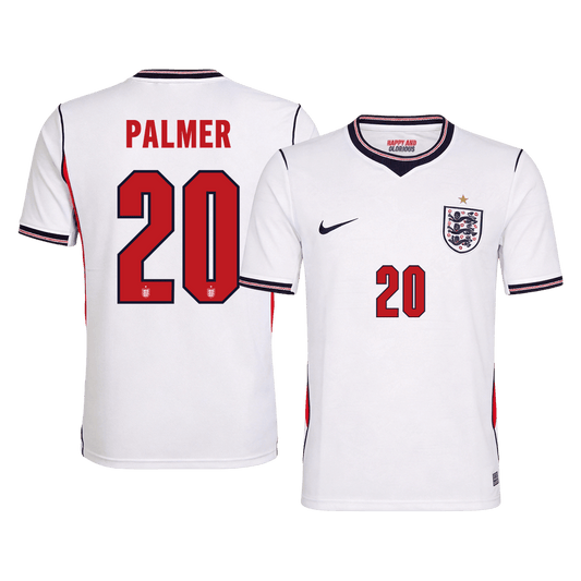 PALMER #20 Men's England World Cup 2026 Home Soccer Jersey