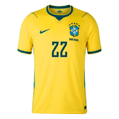 JOÃO PEDRO #22 Men's Brazil World Cup 2026 Home Soccer Jersey [PREMIUM]