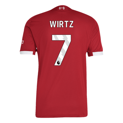 WIRTZ #7 Men's Liverpool 2025/26 Player Version Home Soccer Jersey - Slim Fit