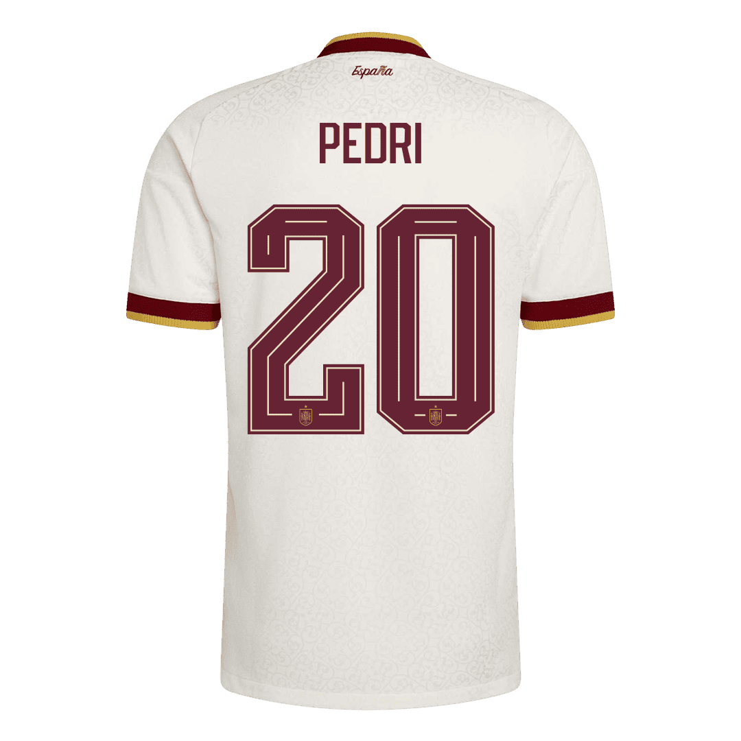 PEDRI #20 Men's Spain World Cup 2026 Player Version Champion Edition Away Soccer Jersey