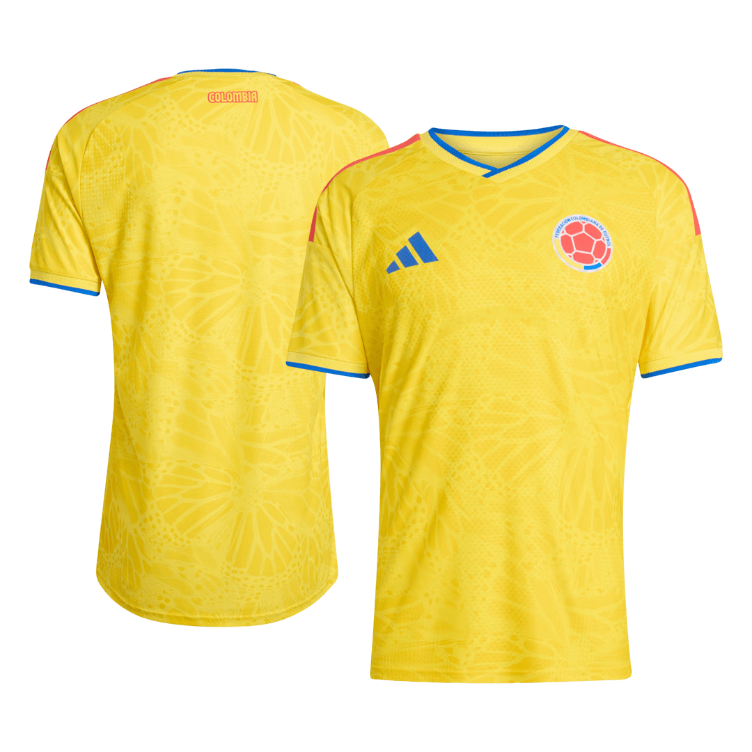Men's Colombia World Cup 2026 Player Version Home Soccer Jersey - Slim Fit