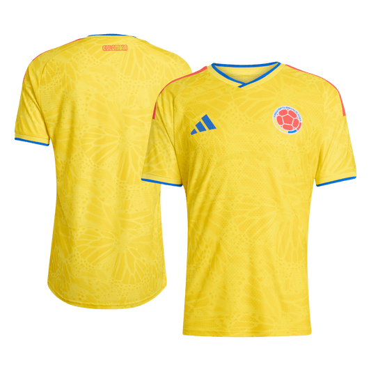 Men's Colombia World Cup 2026 Player Version Home Soccer Jersey - Slim Fit