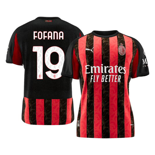 FOFANA #19 Men's AC Milan 2025/26 Home Soccer Jersey [PREMIUM]