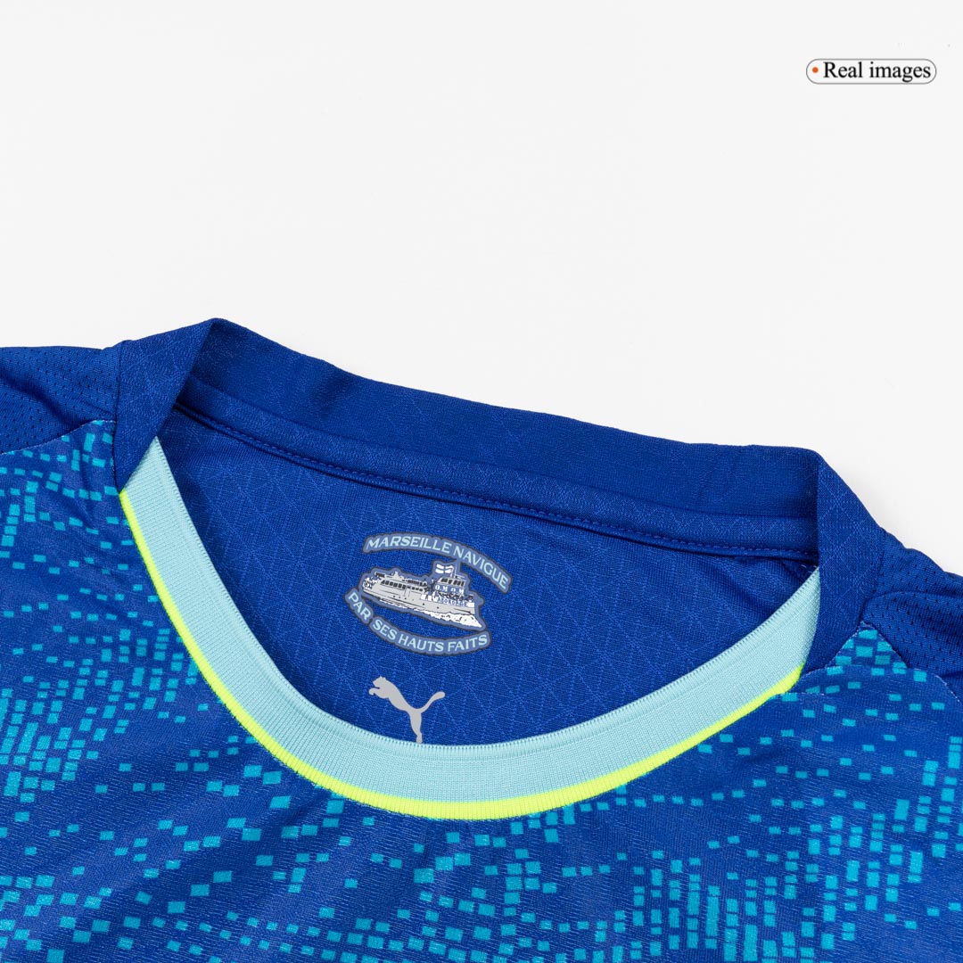 Men's Marseille 2025/26 Player Version Third Away Soccer Jersey - Slim Fit