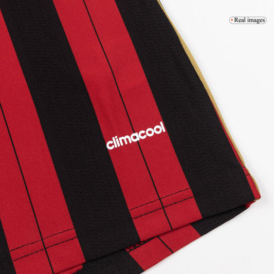 Retro Men's AC Milan 2013/14 Home Long Sleeve Soccer Jersey