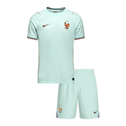 Kid's France World Cup 2026 Away Soccer Jersey Kit