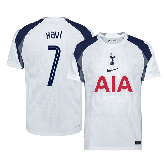 XAVI #7 Men's Tottenham Hotspur UCL 2025/26 Player Version Home Soccer Jersey - Slim Fit