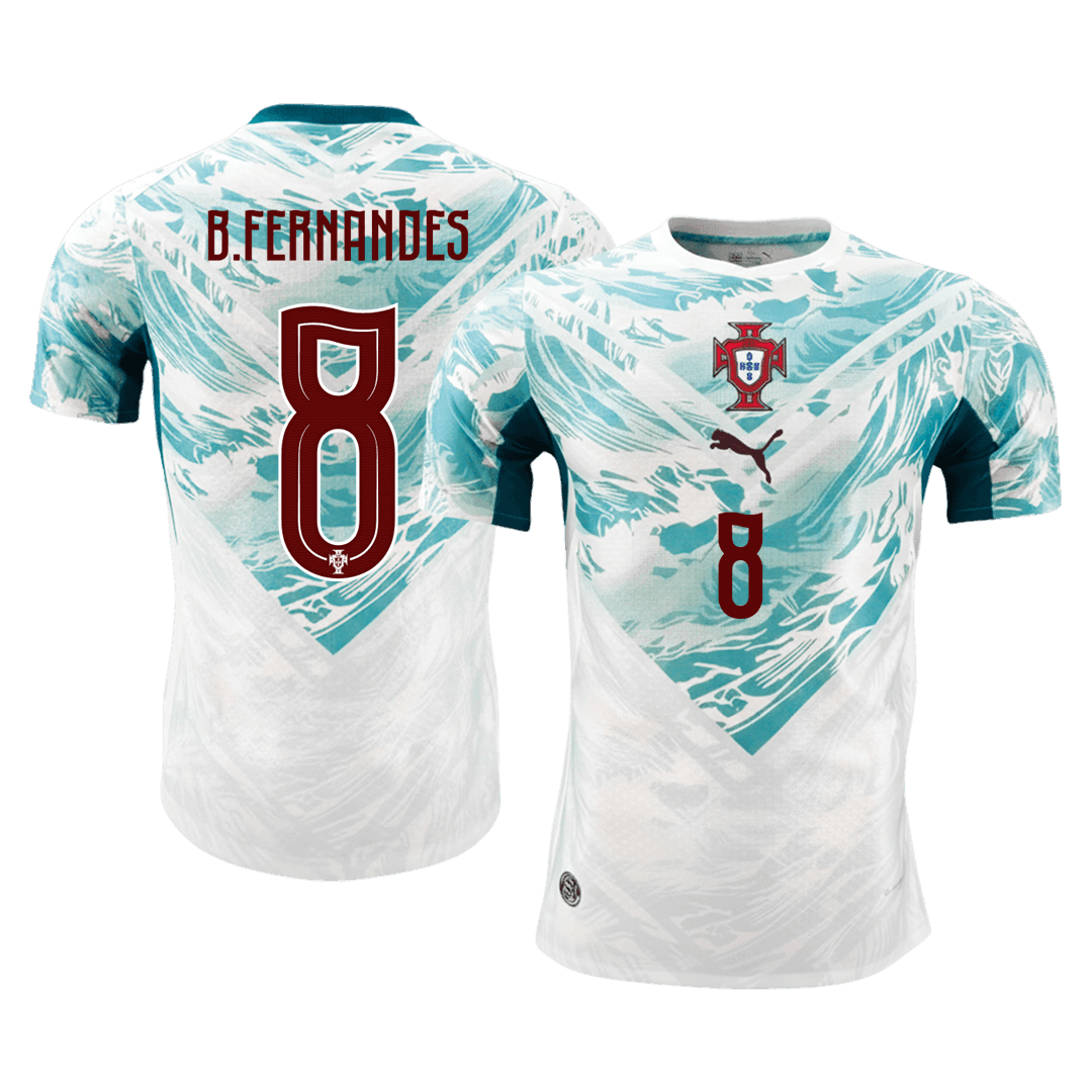 B.FERNANDES #8 Men's Portugal World Cup 2026 Player Version Away Soccer Jersey - Slim Fit