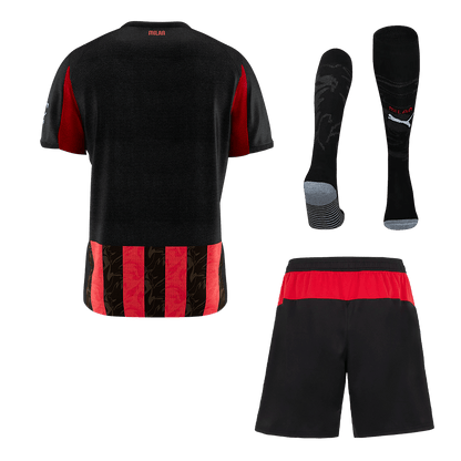 Men's AC Milan 2025/26 Home Soccer Jersey Full Kit [PREMIUM]
