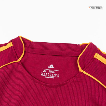Kid's Roma 2025/26 Home Soccer Jersey Kit