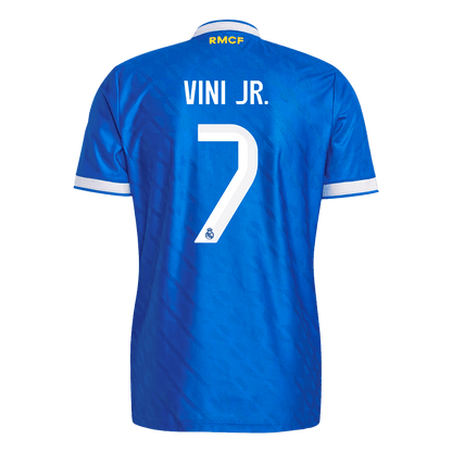 VINI JR. #7 Men's Real Madrid 2025/26 Player Version Third Away Soccer Jersey - Slim Fit