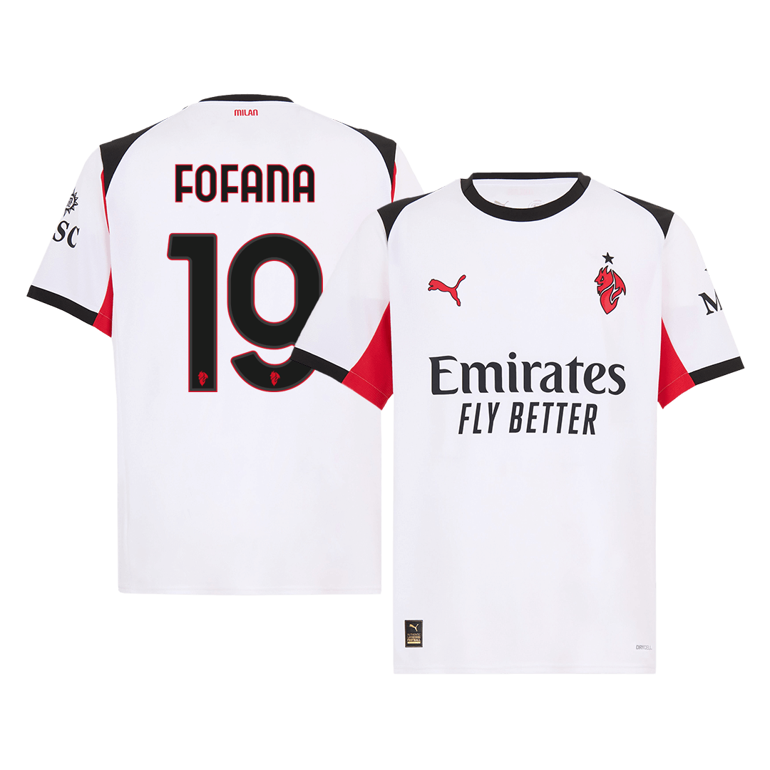 FOFANA #19 Men's AC Milan 2025/26 Away Soccer Jersey