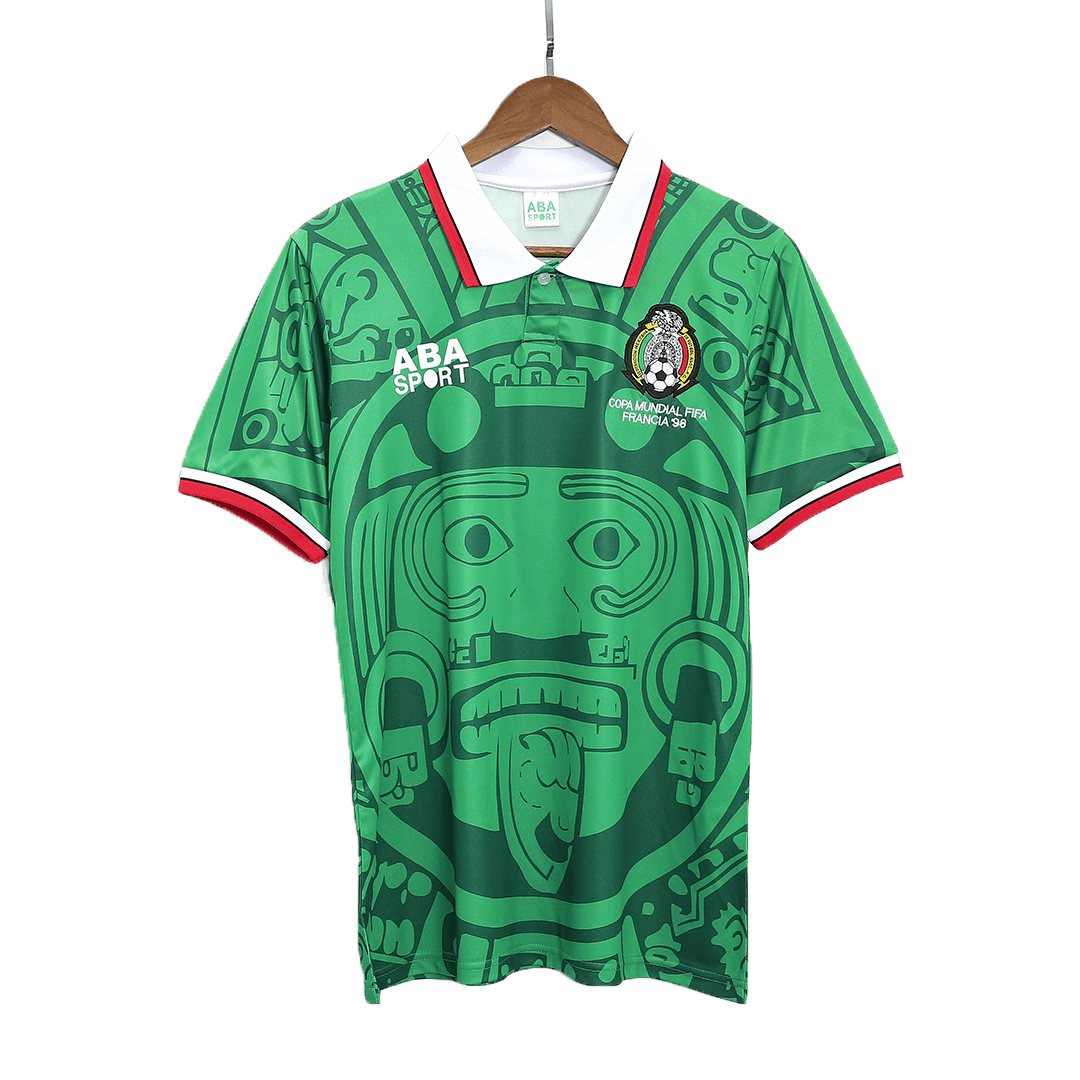 Retro Men's Mexico 1998 Home Soccer Jersey