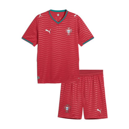 Kid's Portugal World Cup 2026 Home Soccer Jersey Kit