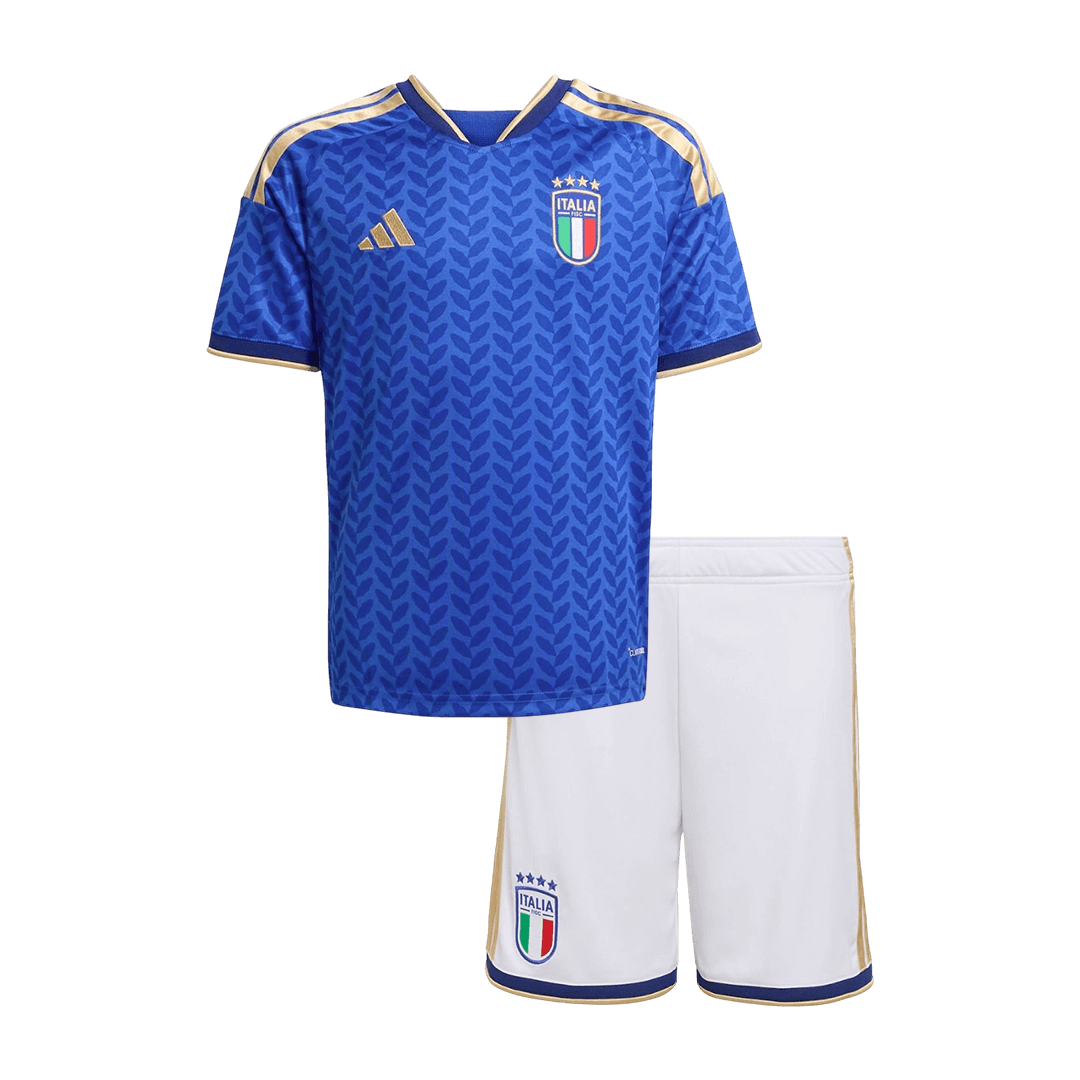 Kid's Italy World Cup 2026 Home Soccer Jersey Kit [PREMIUM]