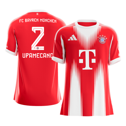 UPAMECANO #2 Men's Bayern Munich 2025/26 Home Soccer Jersey [PREMIUM]