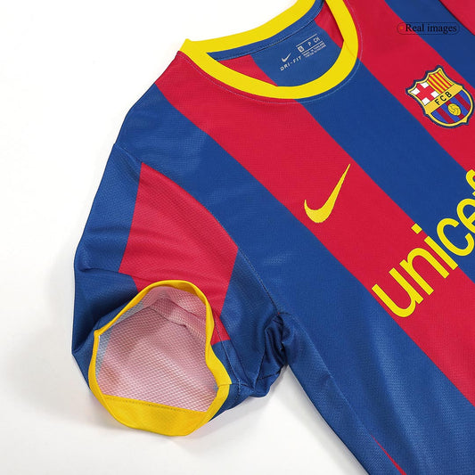 Retro XAVI #6 Men's Barcelona 2010/11 Home Soccer Jersey