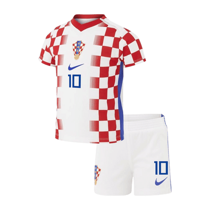 Kid's MODRIĆ #10 Croatia World Cup 2026 Home Soccer Jersey Kit