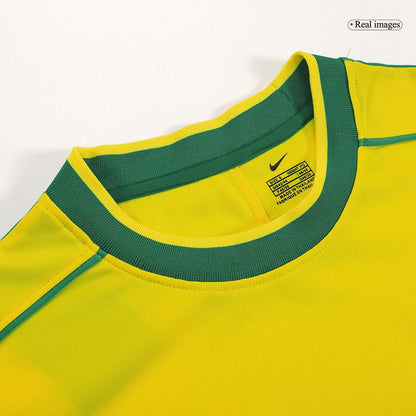 Retro Men's Brazil 1998 Home Soccer Jersey