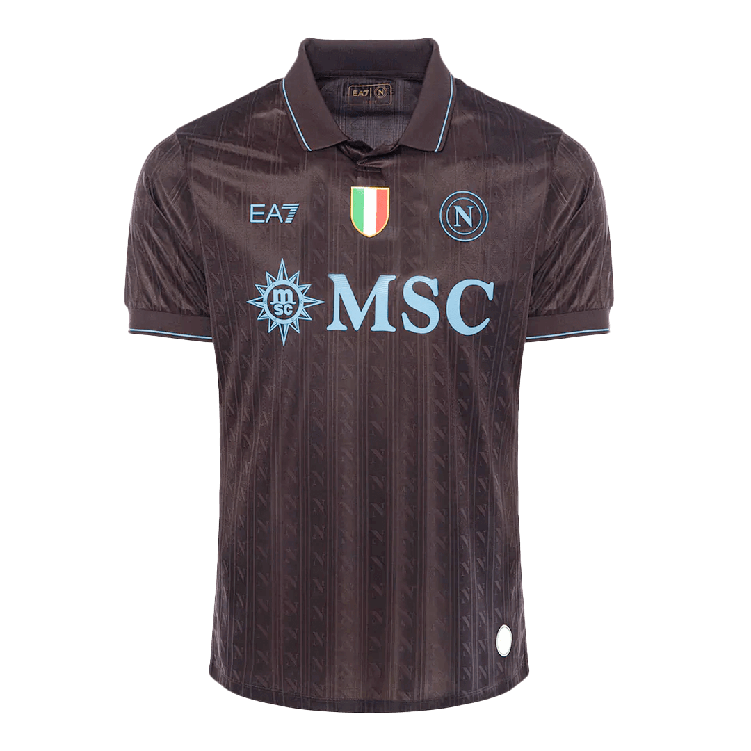 Men's Napoli 2025/26 Player Version Third Away Soccer Jersey - Slim Fit