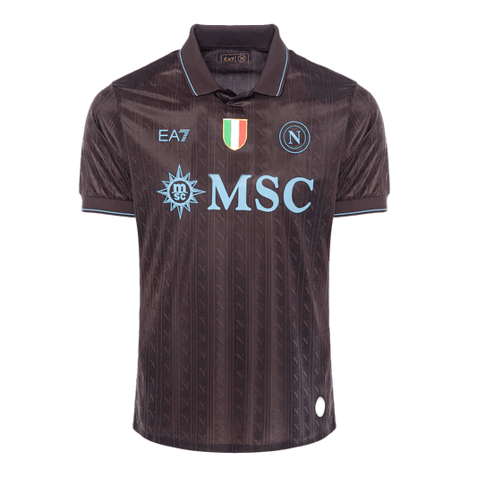 Men's Napoli 2025/26 Player Version Third Away Soccer Jersey - Slim Fit