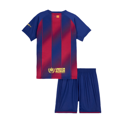Kid's Barcelona 2025/26 Home Soccer Jersey Kit [PREMIUM]