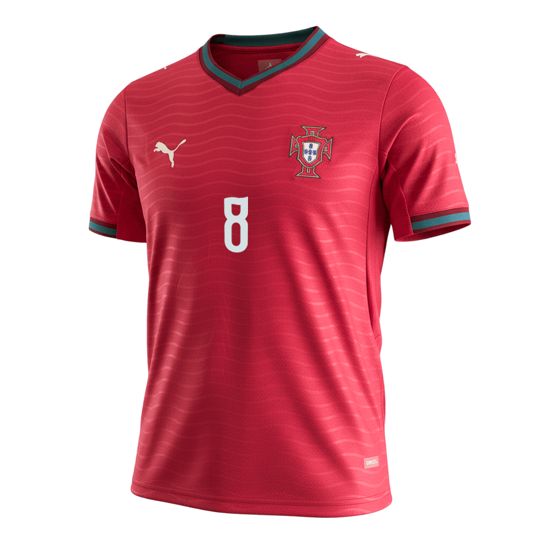 B.FERNANDES #8 Men's Portugal World Cup 2026 Home Soccer Jersey