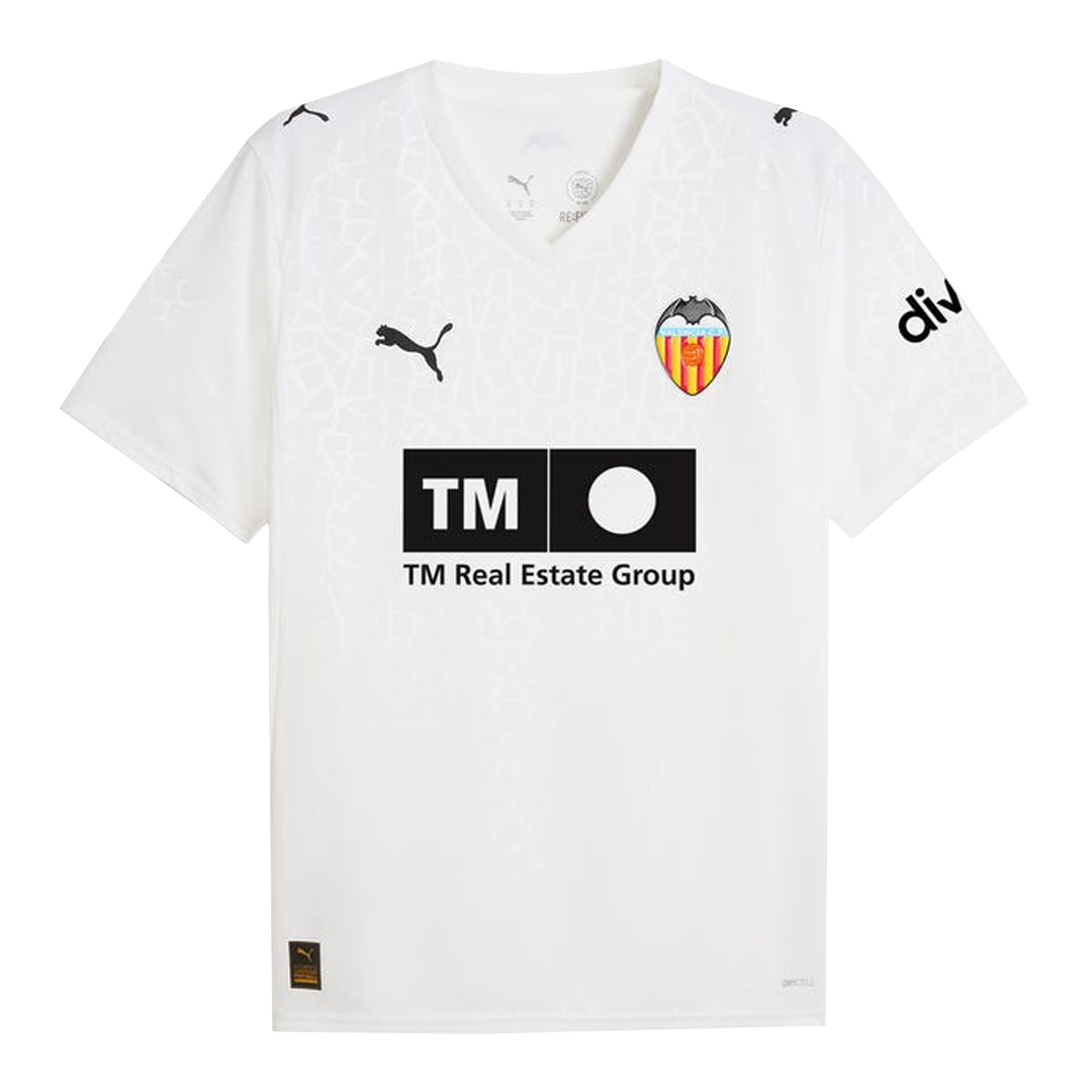 Men's Valencia 2025/26 Home Soccer Jersey