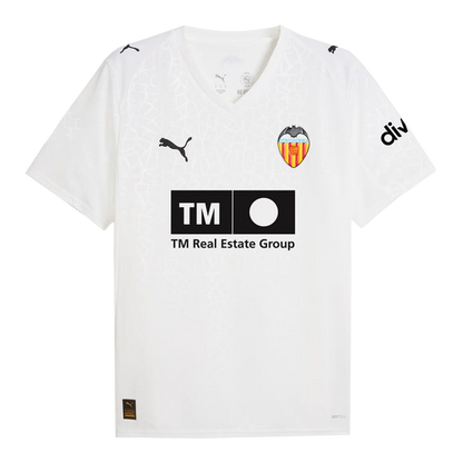 Men's Valencia 2025/26 Home Soccer Jersey