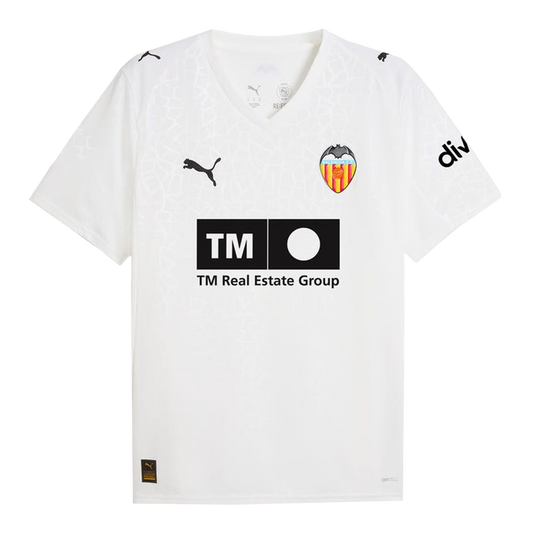 Men's Valencia 2025/26 Home Soccer Jersey