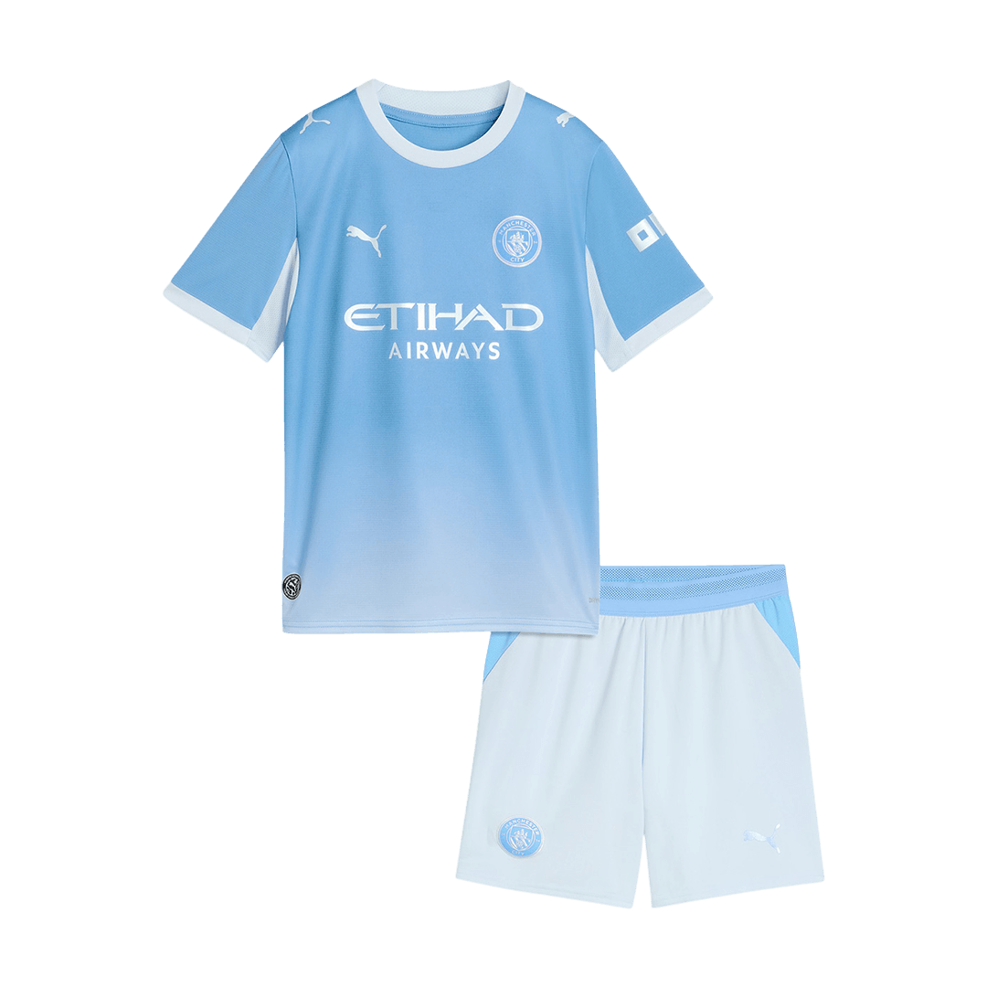 Kid's Manchester City 2026/27 Home Soccer Jersey Kit
