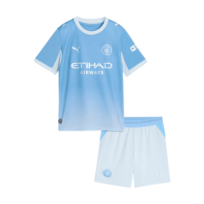 Kid's Manchester City 2026/27 Home Soccer Jersey Kit