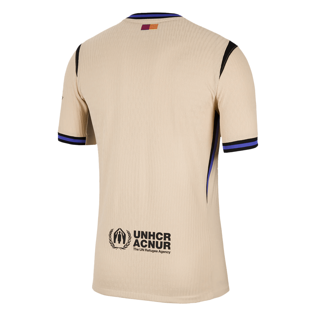 Men's Barcelona 2025/26 Player Version Away Soccer Jersey - Slim Fit
