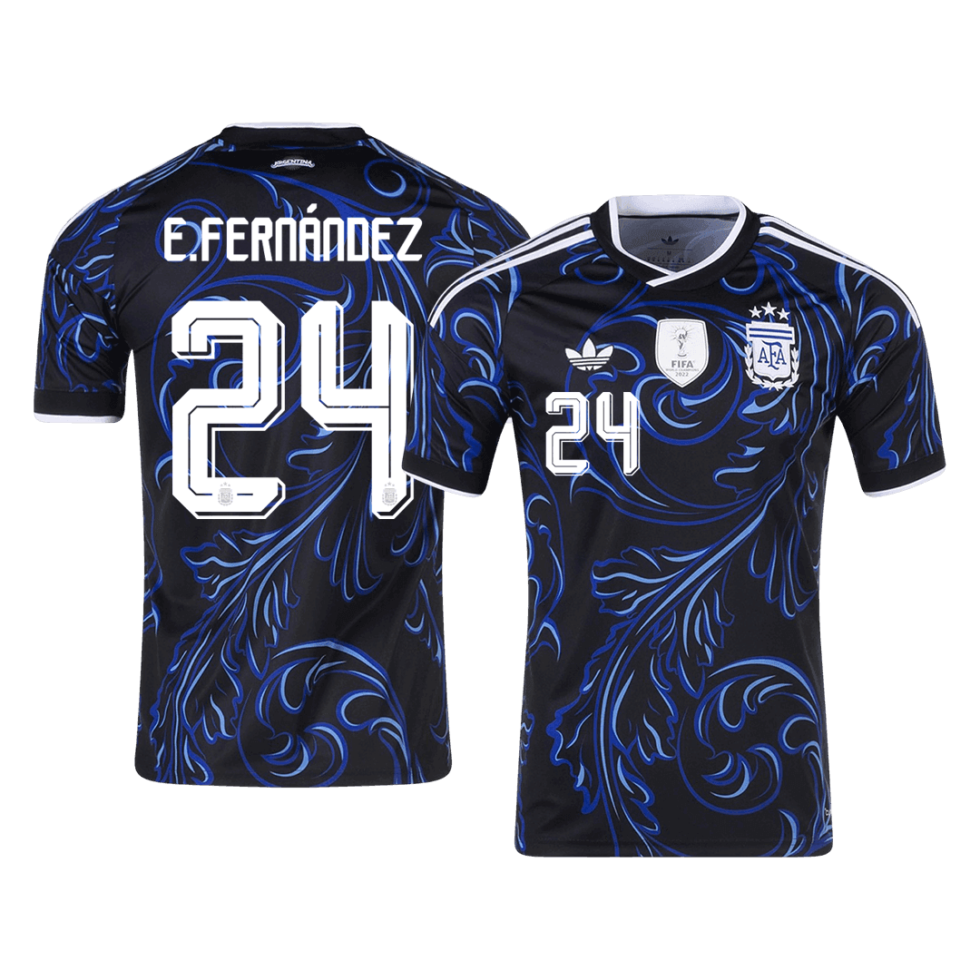 E. FERNÁNDEZ #24 Men's Argentina World Cup 2026 Away Soccer Jersey