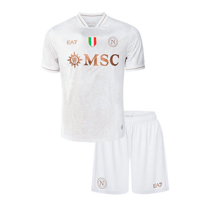 Kid's Napoli 2025/26 Away Soccer Jersey Kit