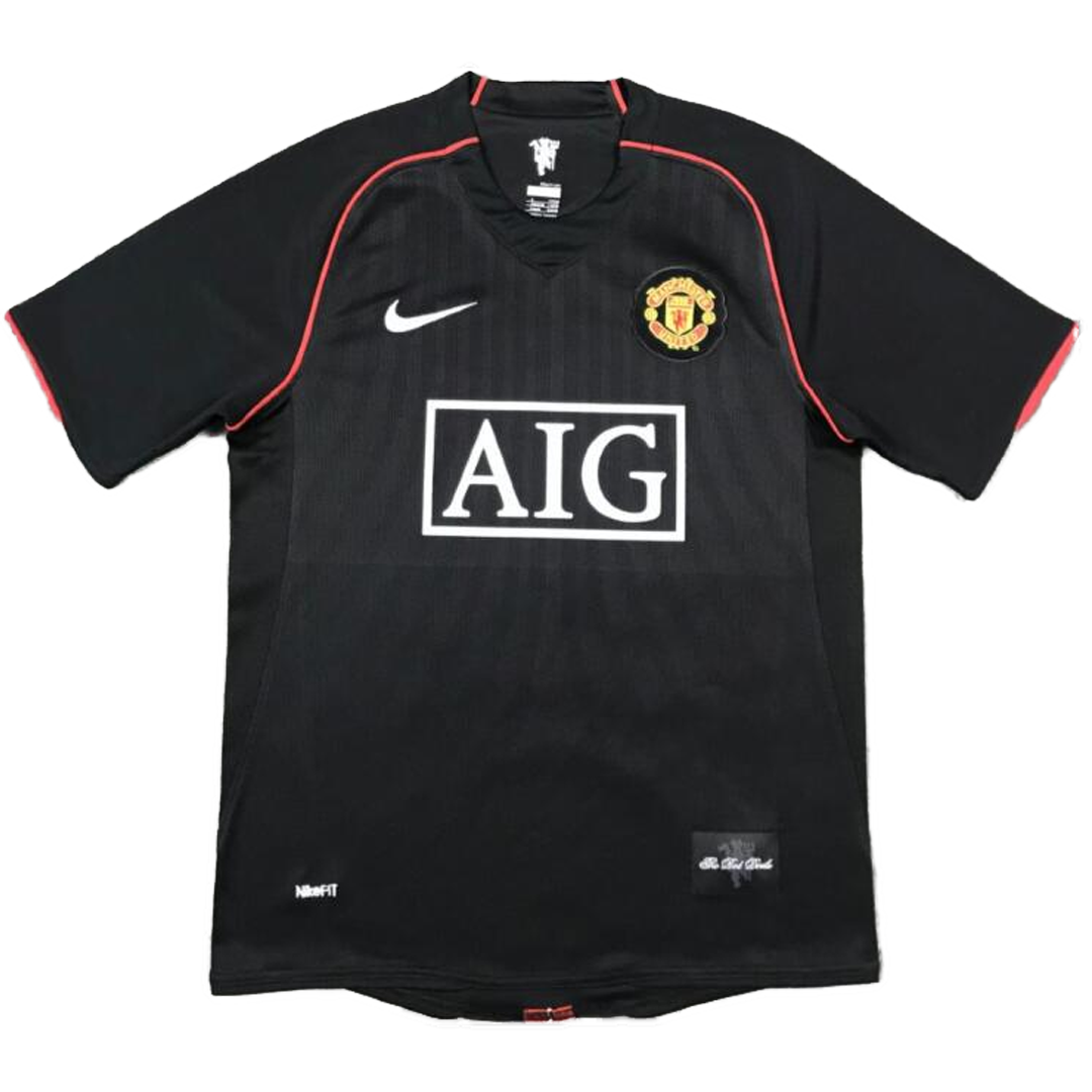 Retro SCHOLES #18 Men's Manchester United 2007/08 Away Soccer Jersey