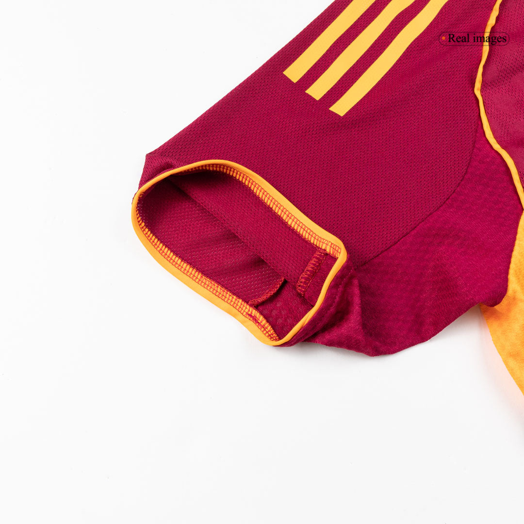Men's Roma 2025/26 Player Version Home Soccer Jersey - Slim Fit