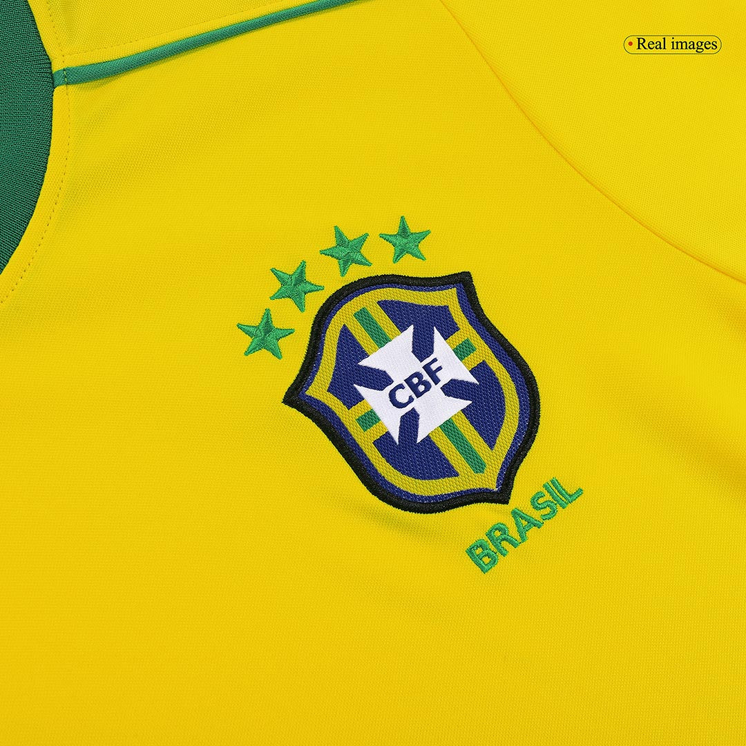 Retro Men's Brazil 1998 Home Soccer Jersey