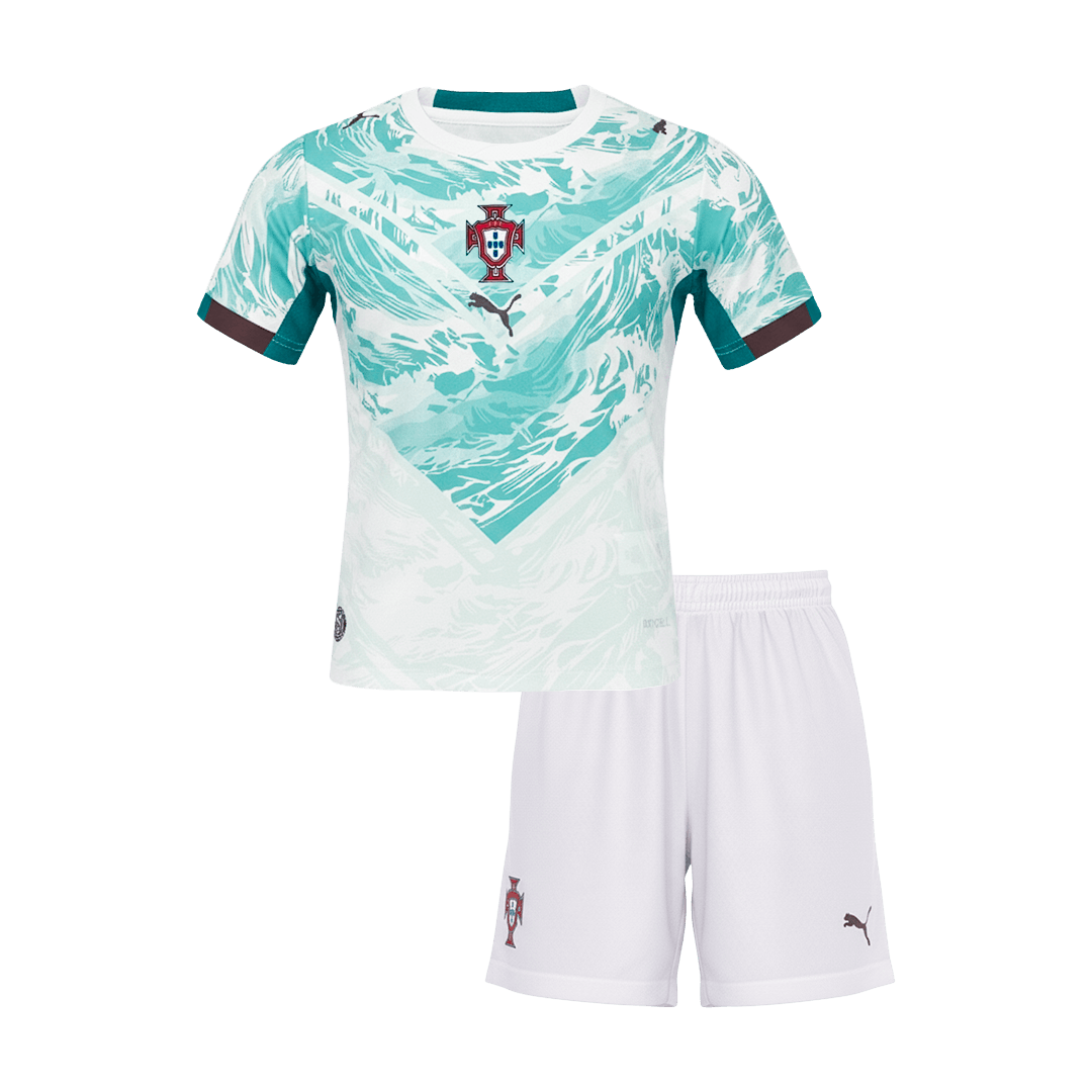 Kid's Portugal World Cup 2026 Away Soccer Jersey Kit