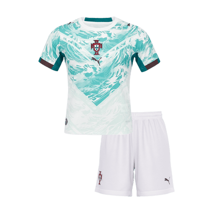 Kid's Portugal World Cup 2026 Away Soccer Jersey Kit
