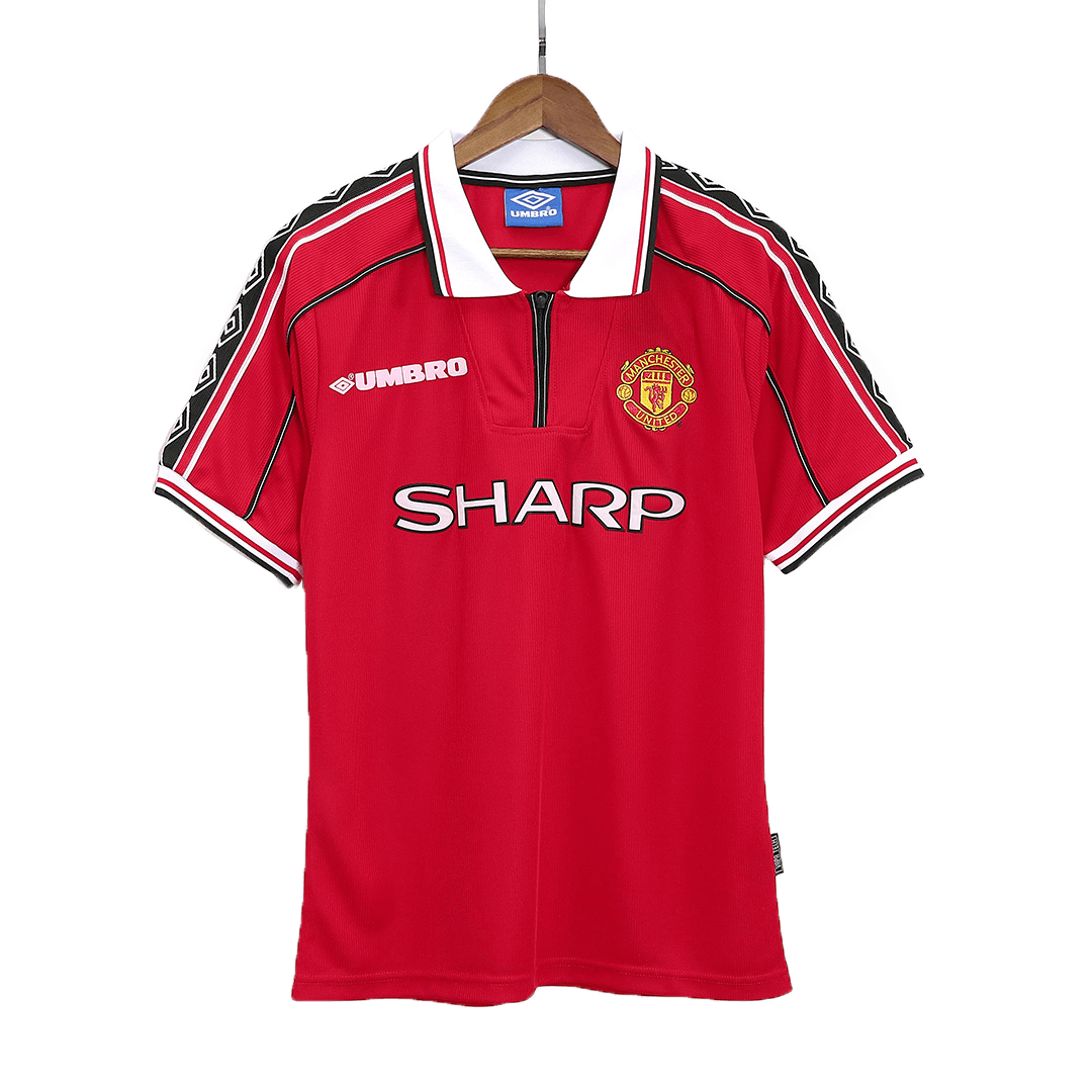 Retro Men's Manchester United 98/00 Home Soccer Jersey