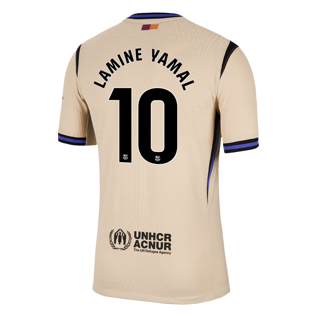 LAMINE YAMAL #10 Men's Barcelona 2025/26 Player Version Away Soccer Jersey - Slim Fit