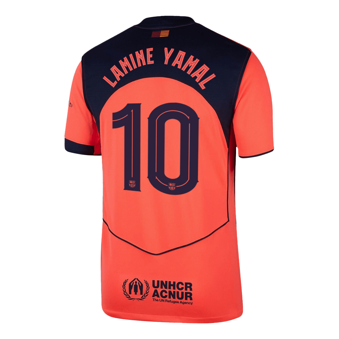 LAMINE YAMAL #10 Men's Barcelona UCL 2025/26 Third Away Soccer Jersey