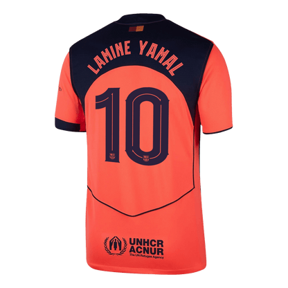 LAMINE YAMAL #10 Men's Barcelona UCL 2025/26 Third Away Soccer Jersey