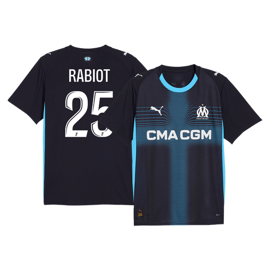 RABIOT #25 Men's Marseille 2025/26 Away Soccer Jersey